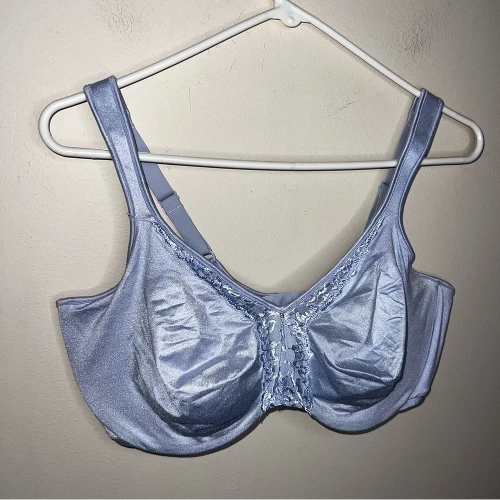 NWT Lilyette Wired Minimizer Bra Periwinkle Blue Size 42D